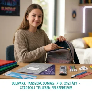 SuliPakk tanszercsomag, 7-8. osztályosoknak - Már készülsz a felvételire? Startolj teljesen felszerelve!